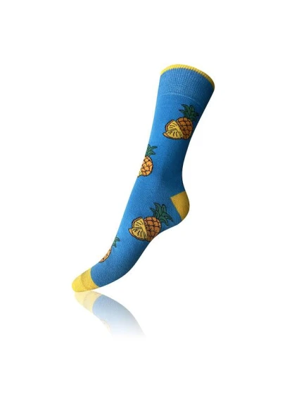 Dárková krabička zábavných crazy ponožek 4 páry CRAZY SOCKS BOX - BELLINDA - světle zelená