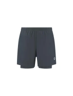 Rogelli pánské šortky 2 v 1 ESSENTIAL šedé XL