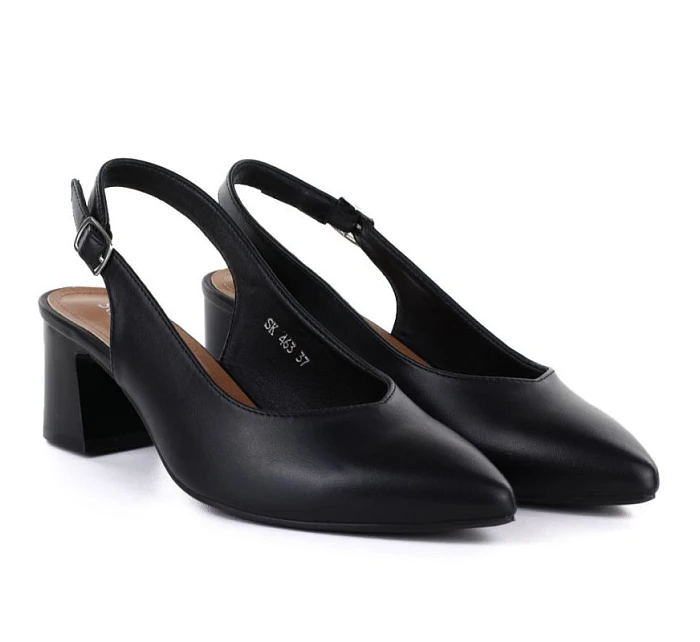 Dámské lodičky s páskem černé Sergio model 22099505 - LEONE Dámské lodičky s páskem černé Sergio model 22099505 - LEONE