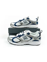 New Balance 408 pánské sportovní tenisky módní pohodlné bílé stříbrné