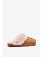 Dámské Pantofle s Kožešinou Camel model 21563577 - Boto Dámské Pantofle s Kožešinou Camel model 21563577 - Boto