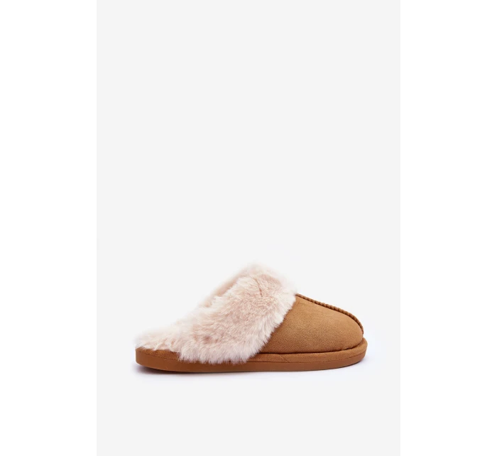 Dámské Pantofle s Kožešinou Camel model 21563577 - Boto Dámské Pantofle s Kožešinou Camel model 21563577 - Boto