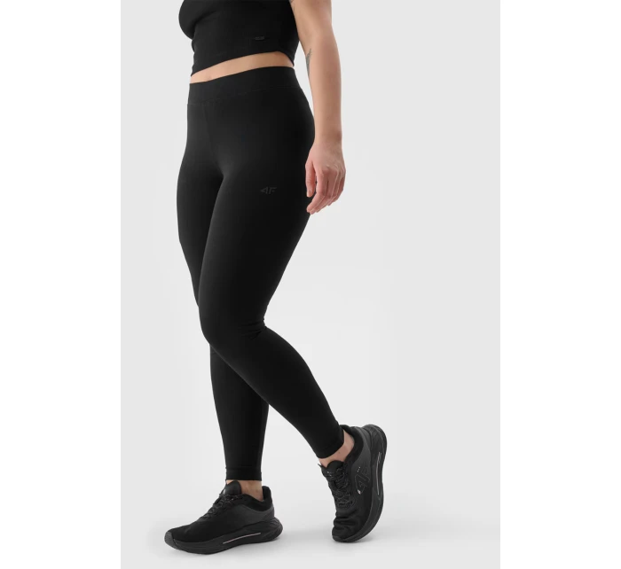 Dámské Pletené Legíny Černé 4FWMM00TTIGF195-20S