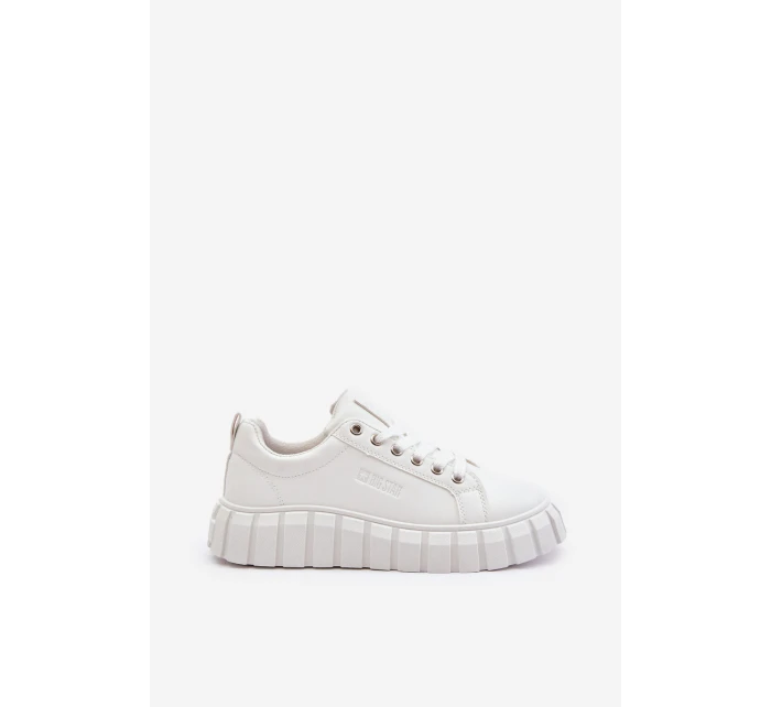 Zateplené Dámské Sneakersy Big Star MM274616 Bílé Zateplené Dámské Sneakersy Big Star MM274616 Bílé