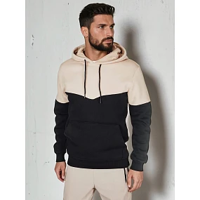 Pánská základní mikina s kapucí béžová Dstreet model 21985921 - FashionStreet Pánská základní mikina s kapucí béžová Dstreet model 21985921 - FashionStreet