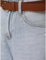 Dámské pytlovité džíny s odřením světle modré FashionStreet UY2889