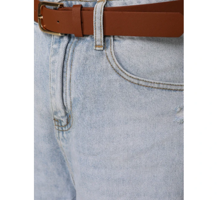 Dámské pytlovité džíny s odřením světle modré FashionStreet UY2889