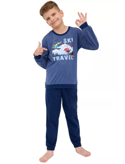 Chlapecké pyžamo 267/158 Ski - CORNETTE Chlapecké pyžamo 267/158 Ski - CORNETTE