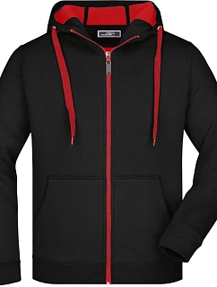 JN Pánská mikina Doubleface 02.0 black/red model 22486062 - Daiber