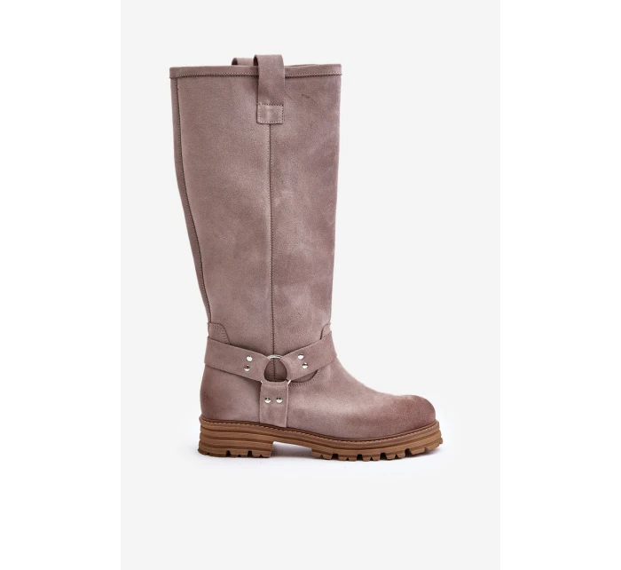 Dámské Semišové Kozačky  Lewski model 21672567 - Zazoo