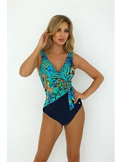 Dámské jednodílné plavky 5 zelené model 22178023 - Self