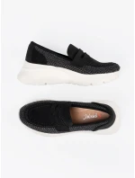 Pěkné  polobotky černé dámské platforma