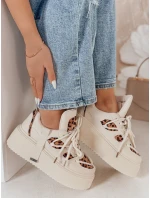 Dámské tenisky na vysoké platformě UPSOLE s leopardím potiskem FashionStreet ZY0802 Dámské tenisky na vysoké platformě UPSOLE s leopardím potiskem FashionStreet ZY0802