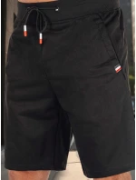 Pánské černé teplákové šortky Dstreet SX2486 Pánské černé teplákové šortky Dstreet SX2486