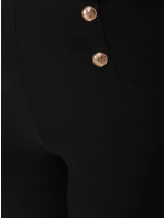 Dámské legíny s vysokým pasem černé FashionStreet UY2849