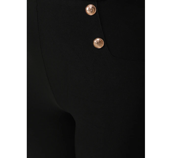 Dámské legíny s vysokým pasem černé FashionStreet UY2849