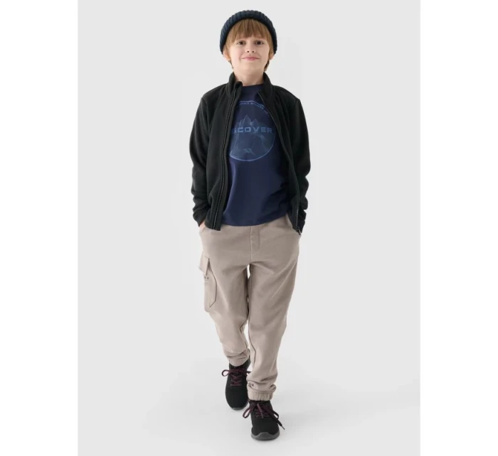 Chlapecký fleece se stojáčkem Junior model 21432412 - 4F Chlapecký fleece se stojáčkem Junior model 21432412 - 4F