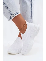Materiálové Sportovní Dámské Boty Bílé model 22107401 - Boto