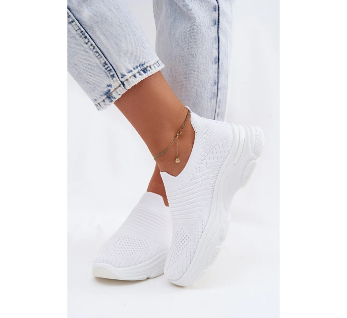 Materiálové Sportovní Dámské Boty Bílé model 22107401 - Boto