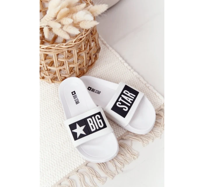 Dětské letní pantofle Big Star - bílé Dětské letní pantofle Big Star - bílé