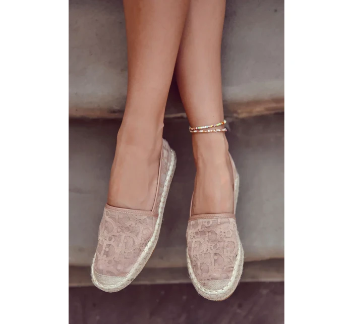 Klasické dámské espadrilky prolamované nude Catris Klasické dámské espadrilky prolamované nude Catris