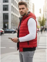 Pánská červená vesta FashionStreet TX4265