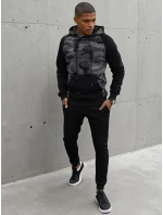 Pánská tmavě šedá mikina Dstreet BX5486 Pánská tmavě šedá mikina Dstreet BX5486