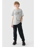 Chlapecké Dresové Kalhoty Joggery 4FJWAW24TTROM760-20S Černé