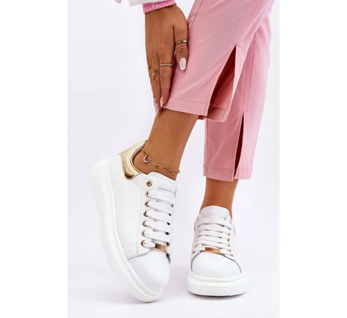 Dámská sportovní obuv GOE LL2N4011 Bílá a zlatá Dámská sportovní obuv GOE LL2N4011 Bílá a zlatá