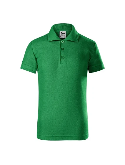 Pique Polo polokošile dětská středně zelená