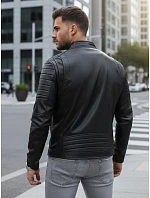 Pánská kožená bunda TX4243 černá - FashionStreet Pánská kožená bunda TX4243 černá - FashionStreet