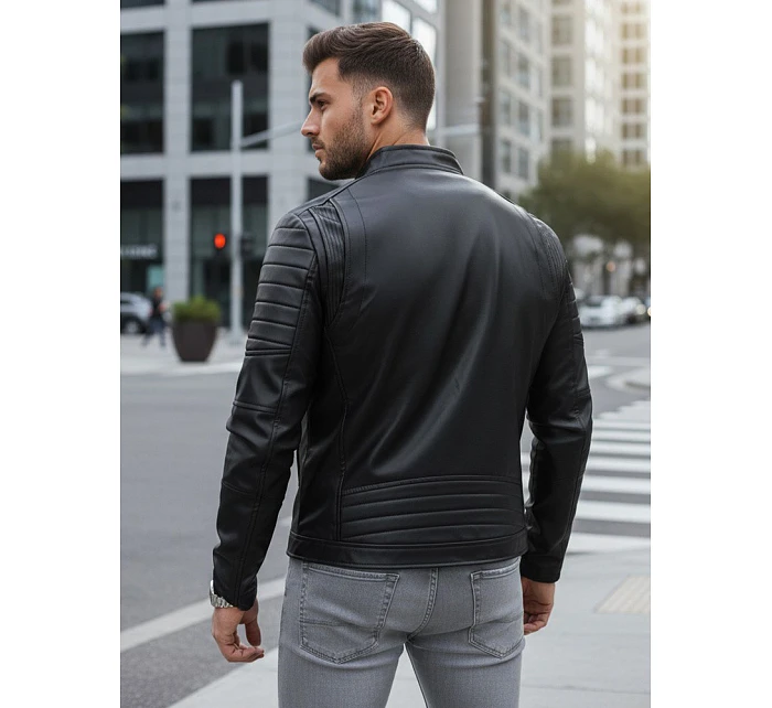 Pánská kožená bunda TX4243 černá - FashionStreet Pánská kožená bunda TX4243 černá - FashionStreet