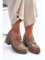 Polobotky na podpatku model 183950 Step in style Polobotky na podpatku model 183950 Step in style