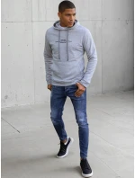 Pánská šedá mikina model 21966791 - Dstreet Pánská šedá mikina model 21966791 - Dstreet