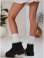 Dámské sněhule s tlustou podrážkou černé FashionStreet ZY1284