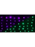 VÁNOČNÍ STROMEK SVĚTLA VENKOVNÍ / VNITŘNÍ SVĚTELNÝ ZÁVĚS 240 VEDL 600X60CM S DÁLKOVÝM OVLÁDÁNÍM RGB BARVA