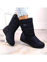 Dámské vysoké sněhule W EVE436B navy blue - Novinky