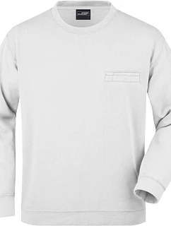 Daiber JN 924 Mikina s náprsní kapsou 02.0924 white