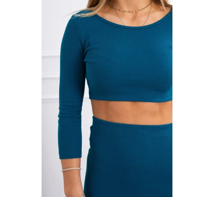 Souprava halenky a sukně, námořnická modř