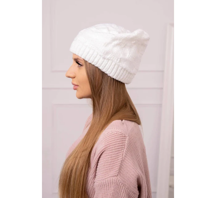 Dámská čepice Nastia K373 bílá Dámská čepice Nastia K373 bílá