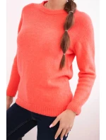 Svetr dámský z baby alpaky s dlouhým rukávem malinový Svetr dámský z baby alpaky s dlouhým rukávem malinový