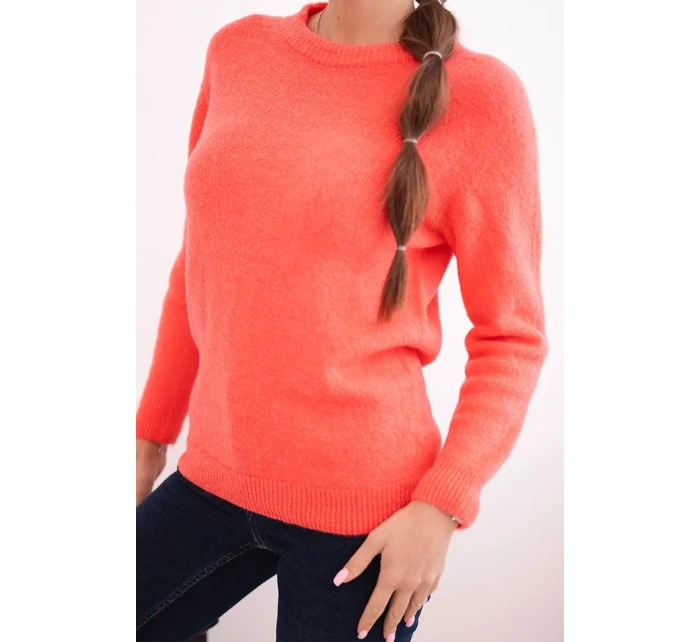 Svetr dámský z baby alpaky s dlouhým rukávem malinový Svetr dámský z baby alpaky s dlouhým rukávem malinový