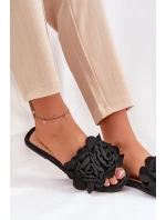 Ploché Dámské Pantofle S Mašlí Černé model 21688613 - Boto Ploché Dámské Pantofle S Mašlí Černé model 21688613 - Boto