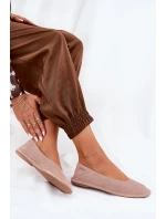 Semišové Dámské Baletky Big Star model 21690769 Růžové - Big Star Shoes Semišové Dámské Baletky Big Star model 21690769 Růžové - Big Star Shoes