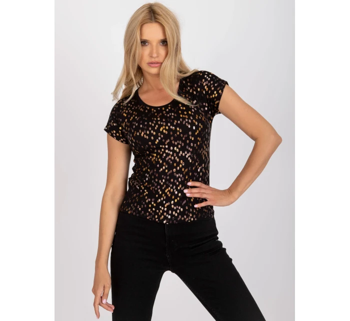 Tričko BR TS 8127 černá a zlatá