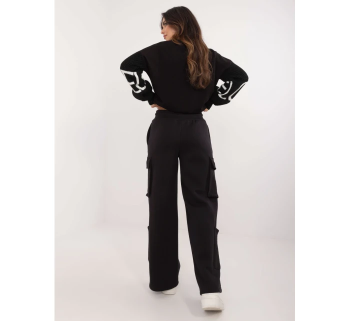 Spodnie model 20614056 czarny - FPrice Spodnie model 20614056 czarny - FPrice