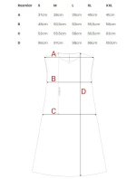 model 21154727 Šaty bez rukávů královská modř - STYLOVE