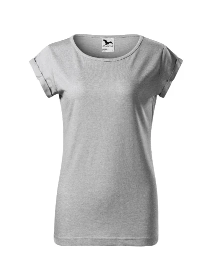 Fusion tričko dámské stříbrný melír