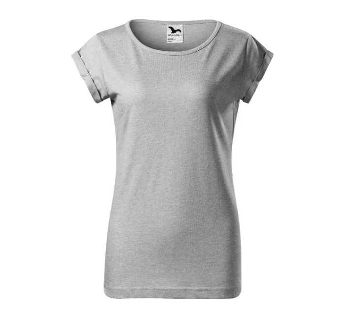 Fusion tričko dámské stříbrný melír
