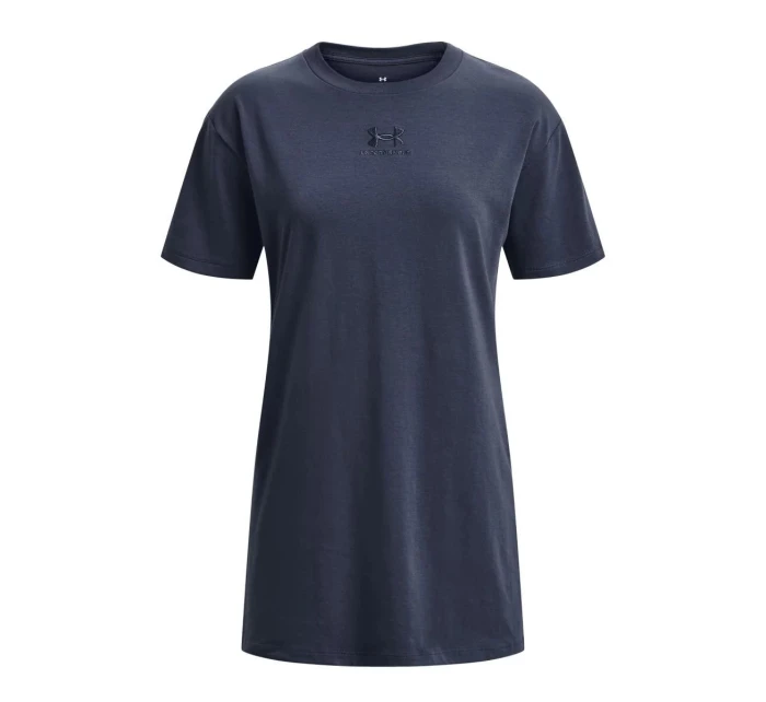 Dámské tričko Printed Extended SS SS23 tm.šedé - Under Armour